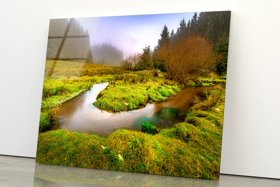 Creek in the Valley Acrylic Glass Print Tempered Glass Wall Art 100% Made in Australia Ready to Hang