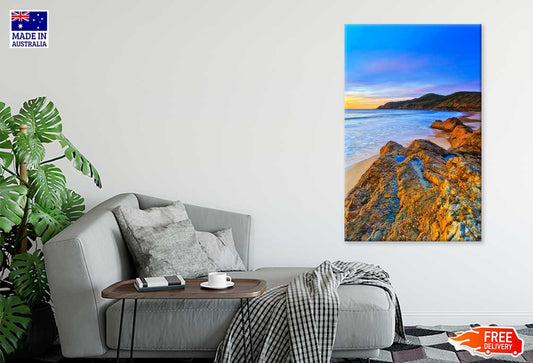 Seascape Sunrise At Burgess Beach Print 100% Australian Made