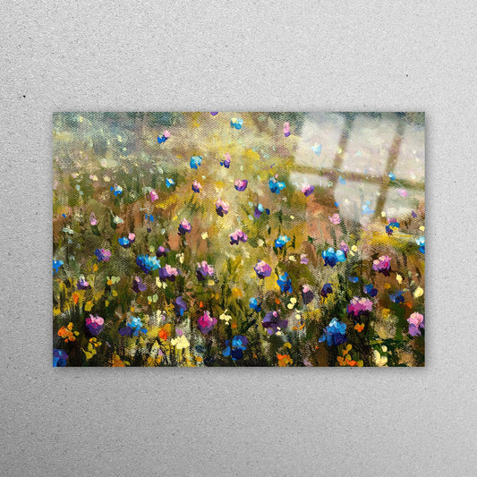 Wildflower Field Acrylic Glass Print Tempered Glass Wall Art 100% Made in Australia Ready to Hang