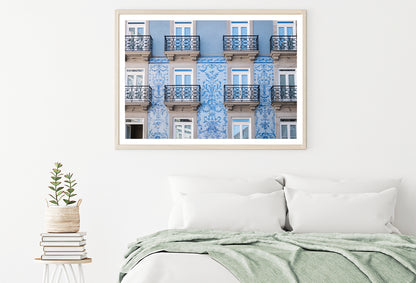 Building With Many Windows in a Balcony Home Decor Premium Quality Poster Print Choose Your Sizes