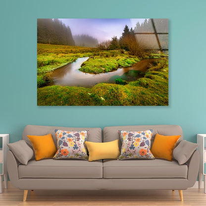 Creek in the Valley Acrylic Glass Print Tempered Glass Wall Art 100% Made in Australia Ready to Hang