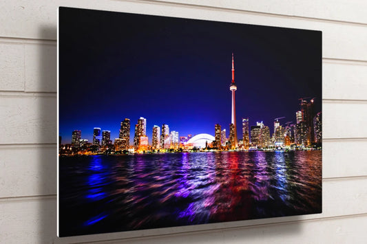 Toronto Skyline UV Direct Aluminum Print Australian Made Quality