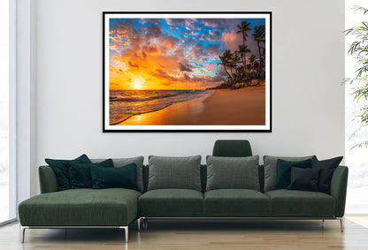 View of Paradise Tropical Island Beach Home Decor Premium Quality Poster Print Choose Your Sizes