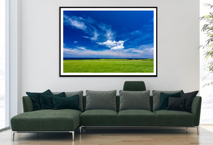 Coastline and Grassland Home Decor Premium Quality Poster Print Choose Your Sizes