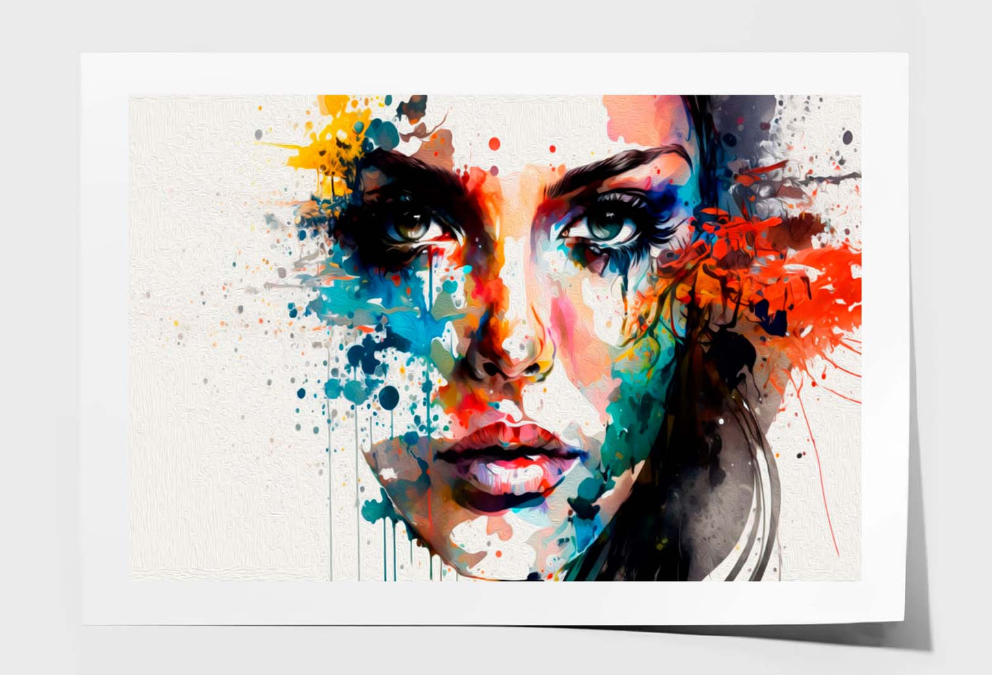 Abstract Woman Face Fashion Wall Art Limited Edition High Quality Print