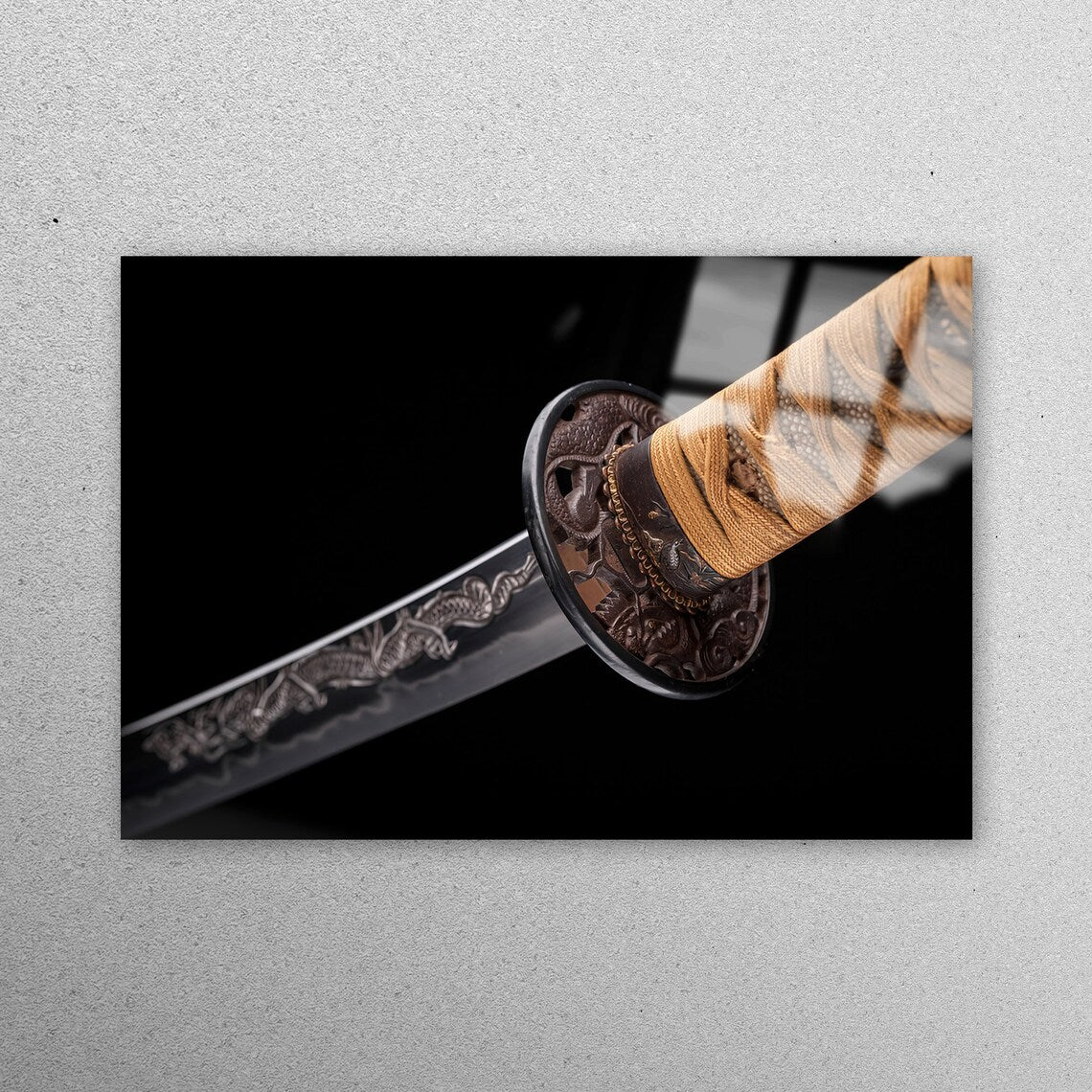 Blade Katana Samurai Acrylic Glass Print Tempered Glass Wall Art 100% Made in Australia Ready to Hang