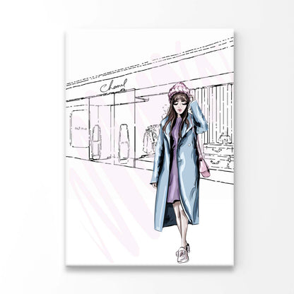 Girl Fashion Store 3D Design Acrylic Glass Print Tempered Glass Wall Art 100% Made in Australia Ready to Hang