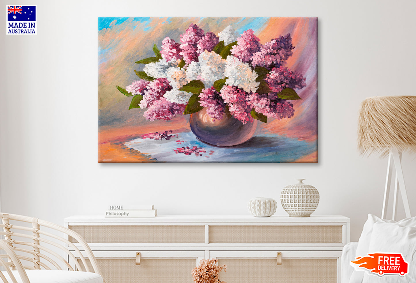 Bouquet Of Lilac Oil Painting Wall Art Limited Edition High Quality Print