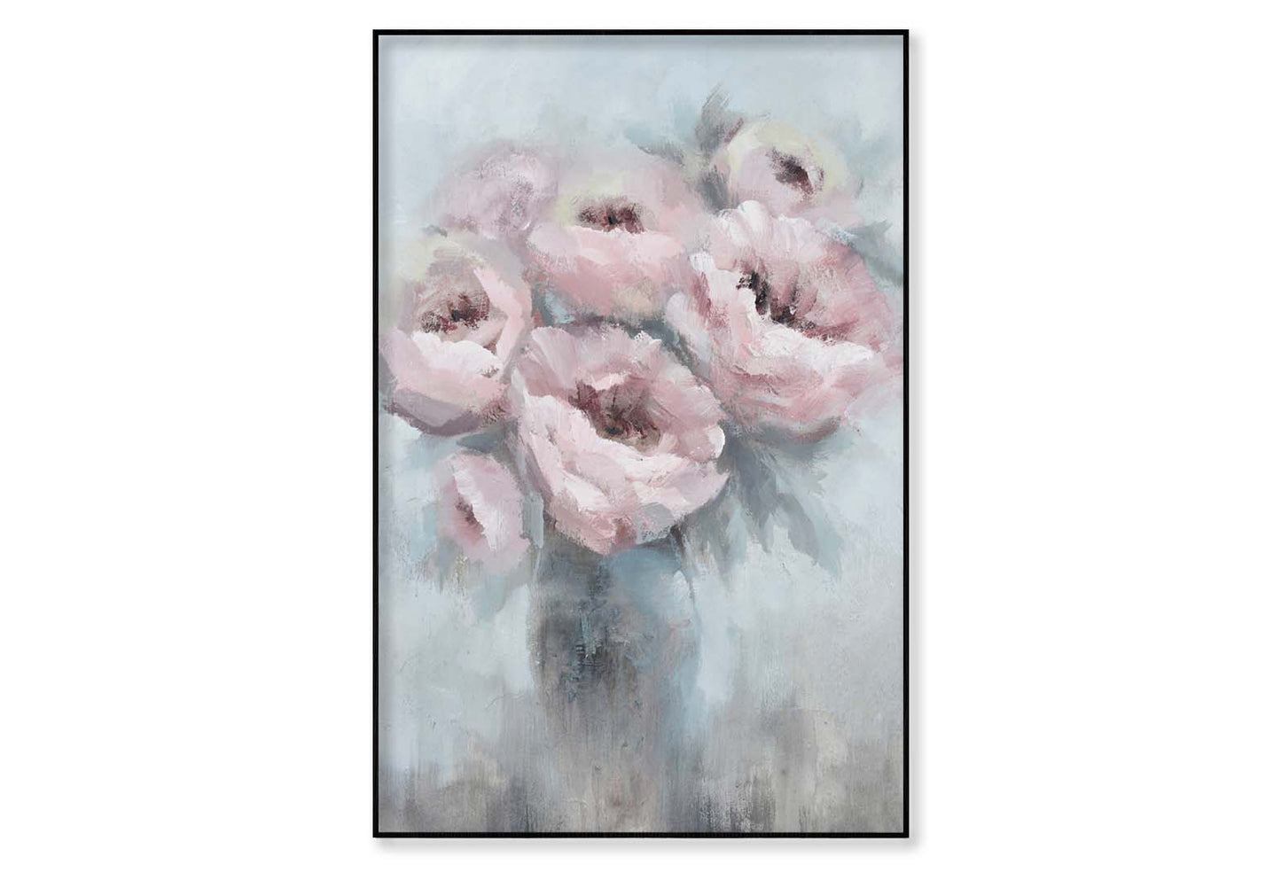 An Impression of Flowers, Pink Wall Art Limited Edition High Quality Print