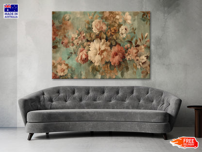 Vintage Floral Wallpaper Print 100% Australian Made