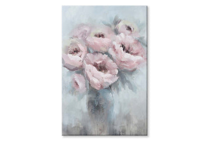 An Impression of Flowers, Pink Wall Art Limited Edition High Quality Print