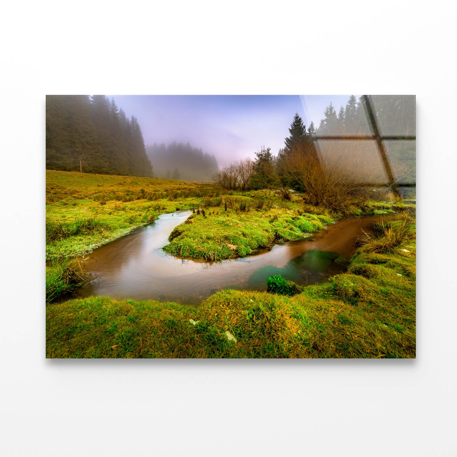 Creek in the Valley Acrylic Glass Print Tempered Glass Wall Art 100% Made in Australia Ready to Hang