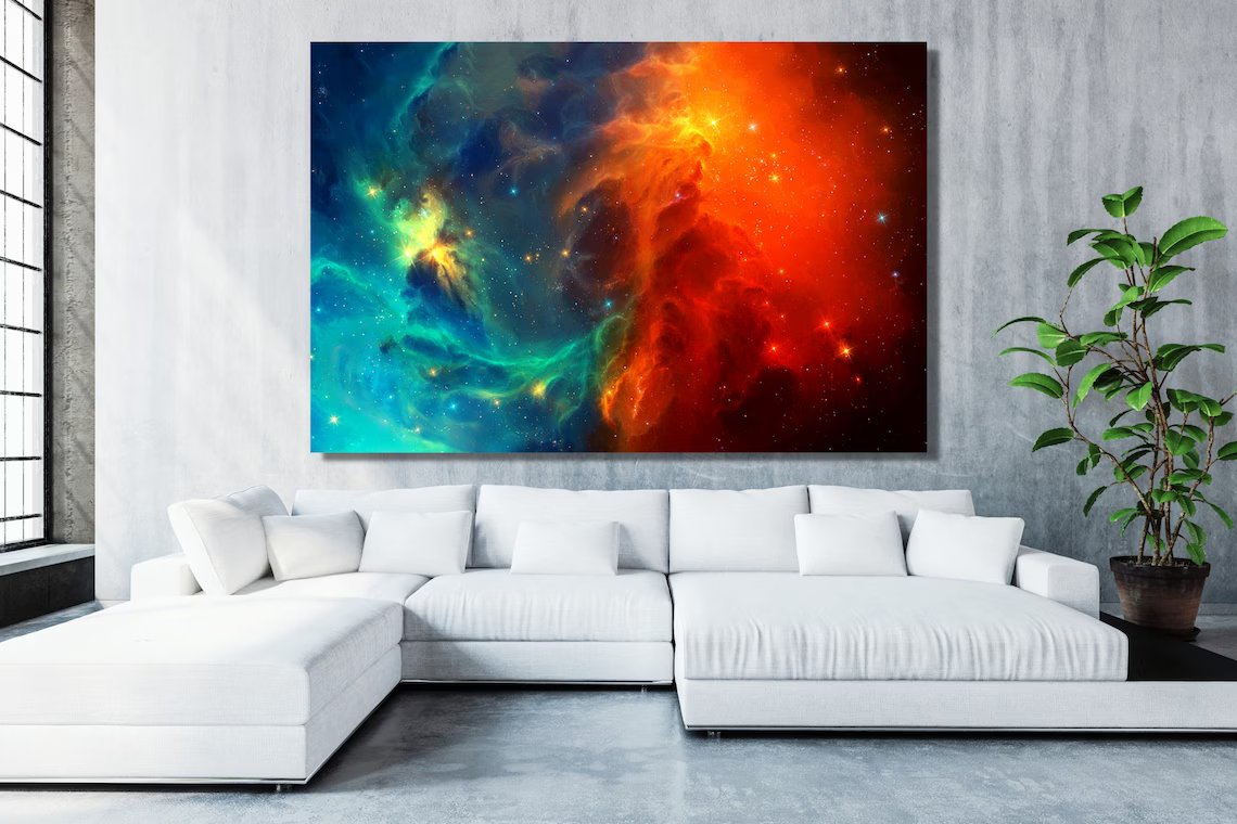 Nebula Space UV Direct Aluminum Print Australian Made Quality