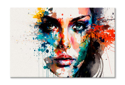 Abstract Woman Face Fashion Wall Art Limited Edition High Quality Print