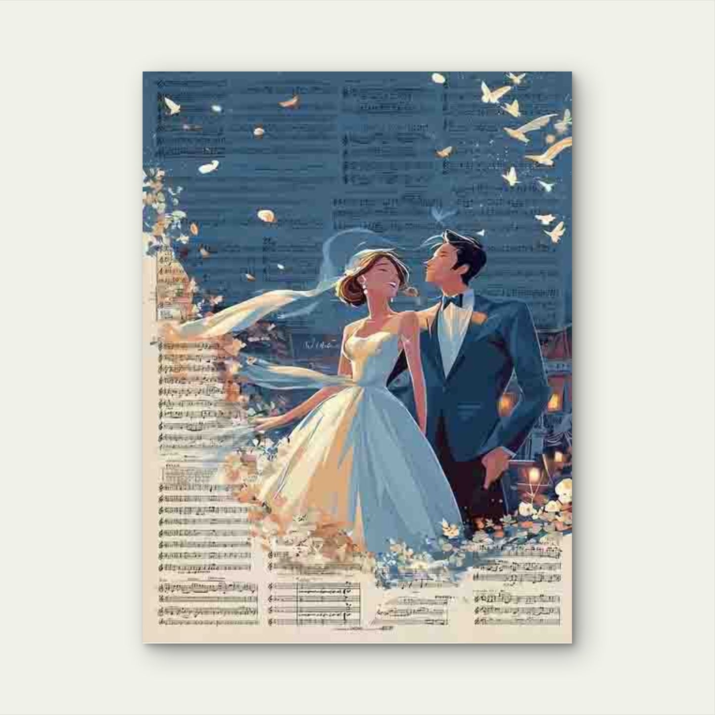 First Song Wedding 60x90cm Metal Print Ready to Hang