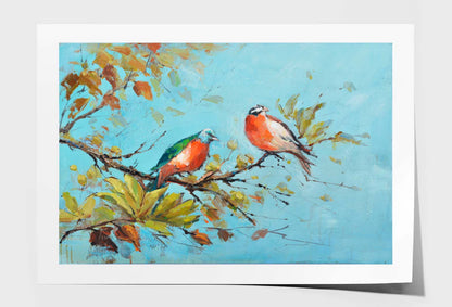 Two Birds Hand Made Painting Wall Art Limited Edition High Quality Print