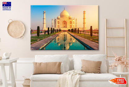 Taj Mahal Indian City of Agra Wall Art Decor 100% Australian Made