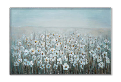 A Sea Of White Flowers, Painting Wall Art Limited Edition High Quality Print