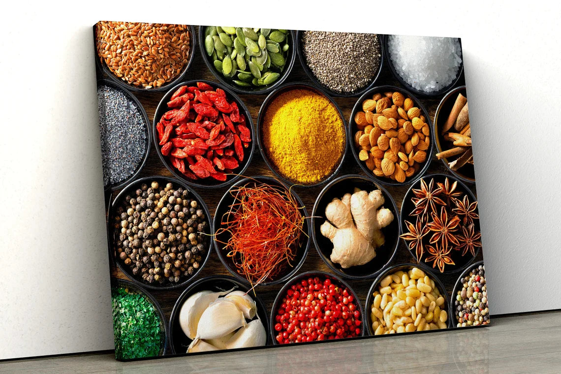 Spices Photograph UV Direct Aluminum Print Australian Made Quality