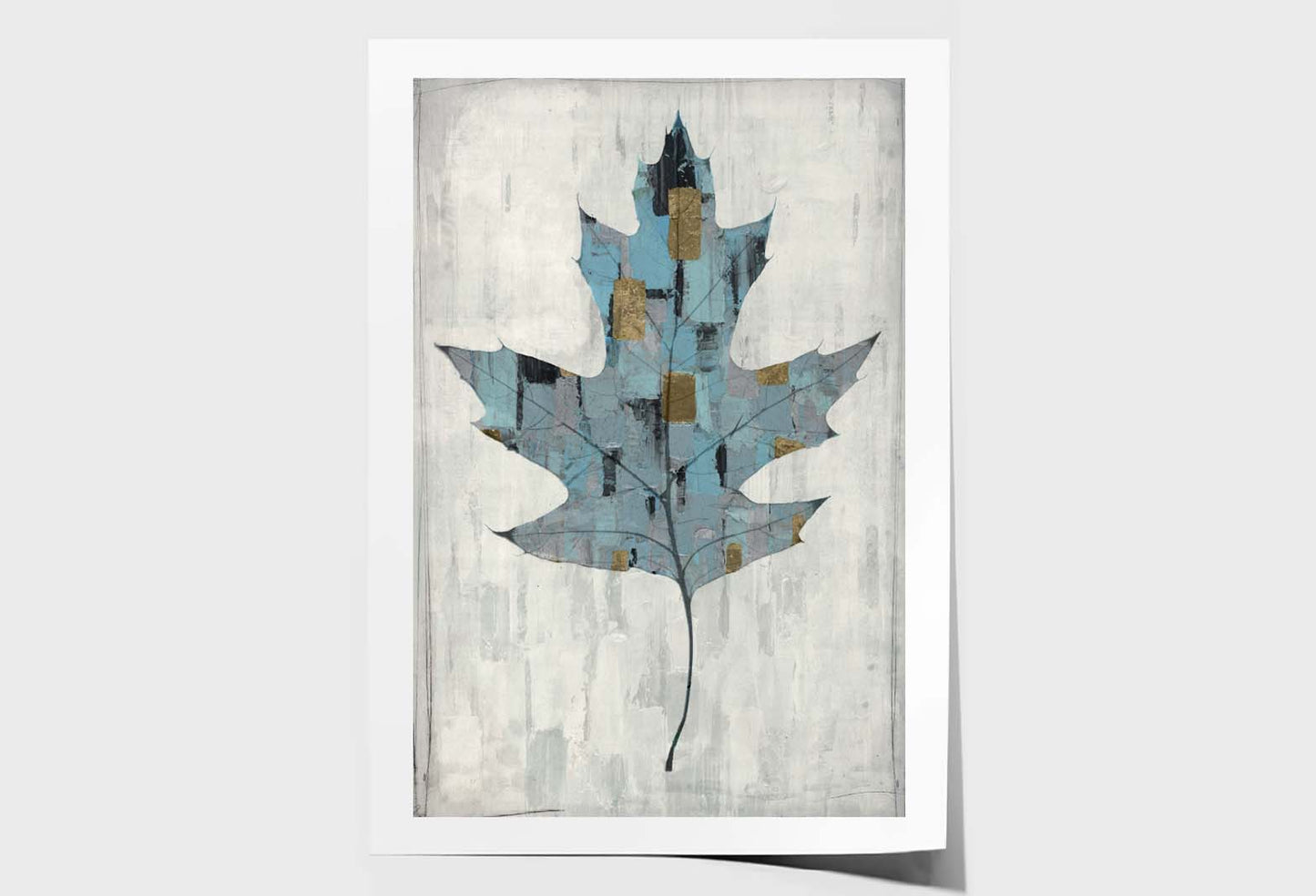 Autumn Leaf Abstract Design Wall Art Limited Edition High Quality Print