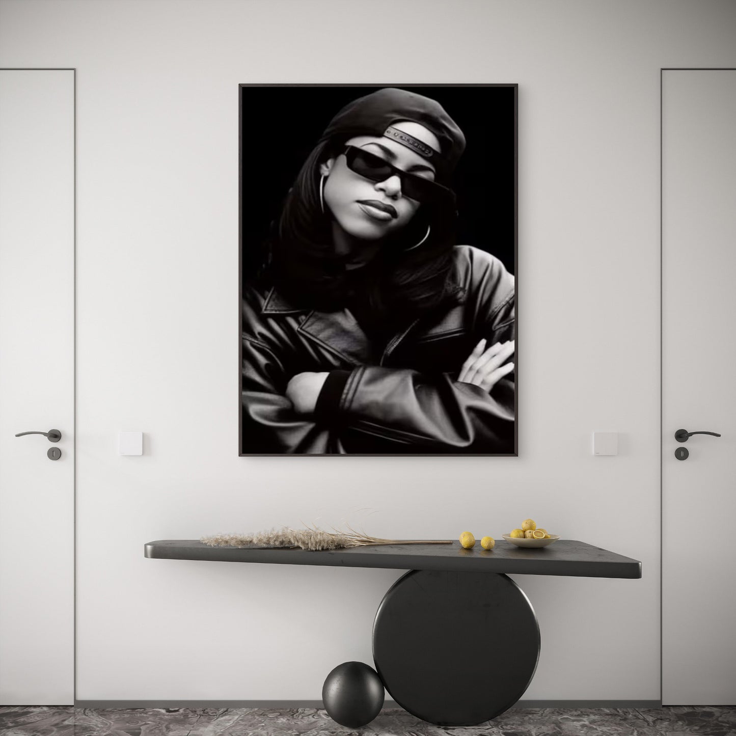 Black & White Urban Woman Fashion Home Decor Premium Quality Poster Print Choose Your Sizes