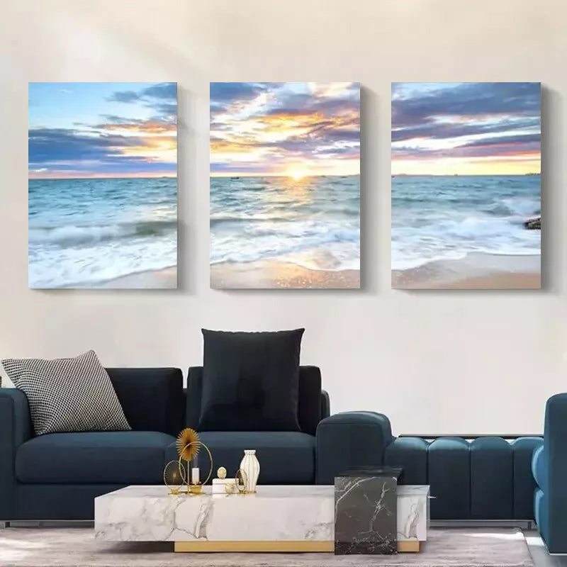 3pcs  Splash Simple Style Art Glass Bottles  Wall Art Set Canvas Framed 50x70cm - High Quality Print 100% Australian Made Wall Canvas Ready to Hang