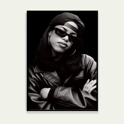 Black & White Urban Woman Fashion Home Decor Premium Quality Poster Print Choose Your Sizes