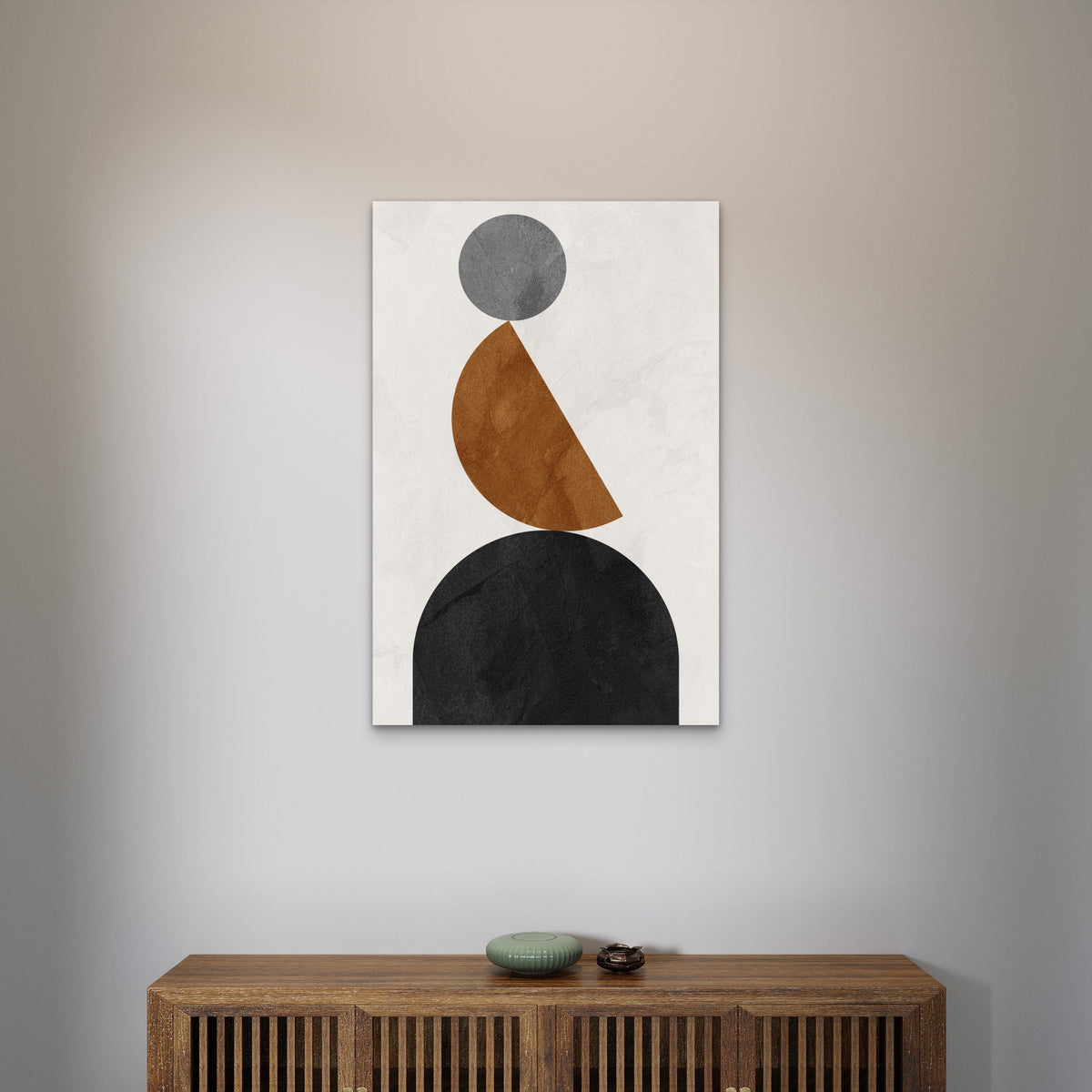 Abstract Geometric Shapes 60x90cm Metal Print Ready to Hang