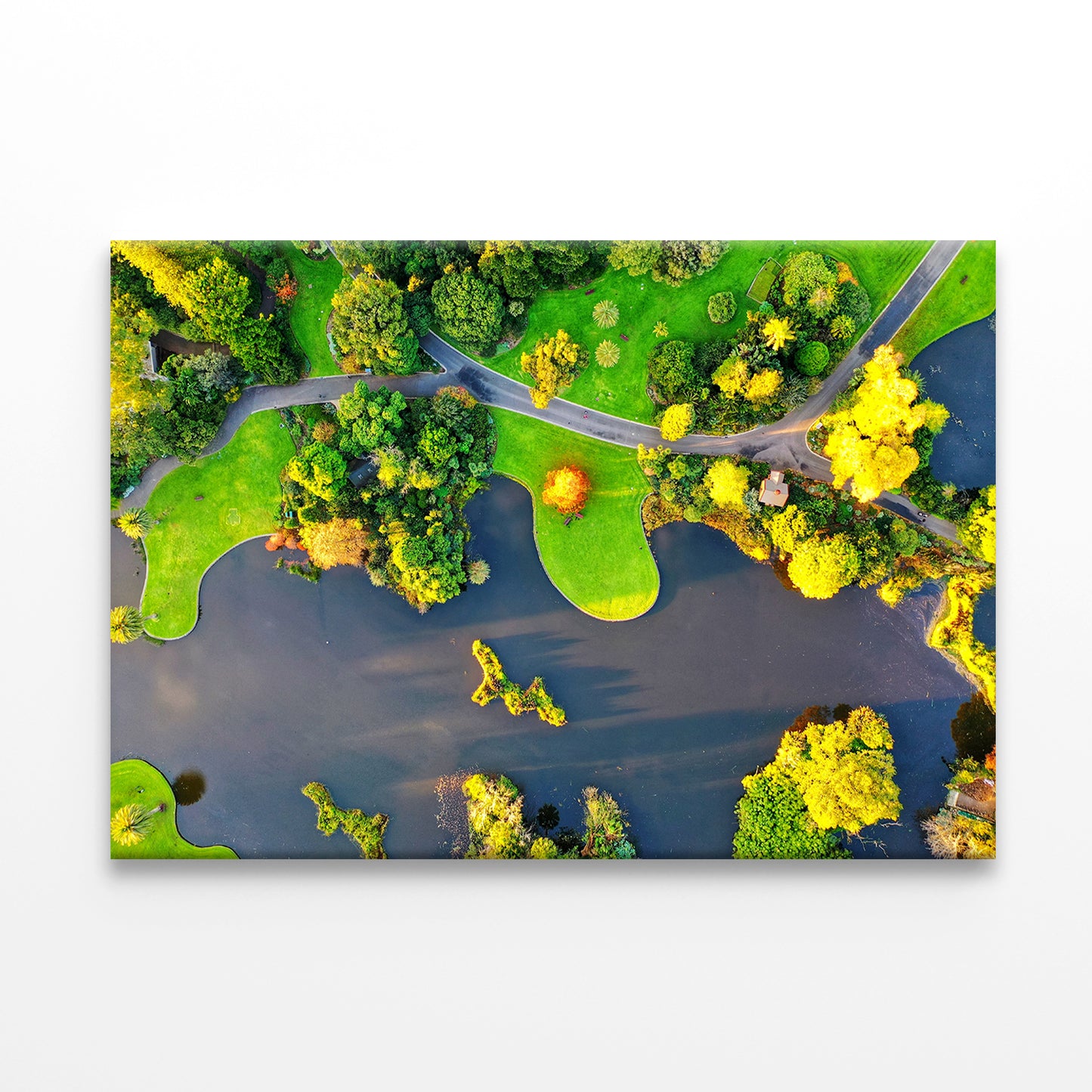 Royal Botanic Gardens Melbourne Aerial View Wall Art Decor 100% Australian Made