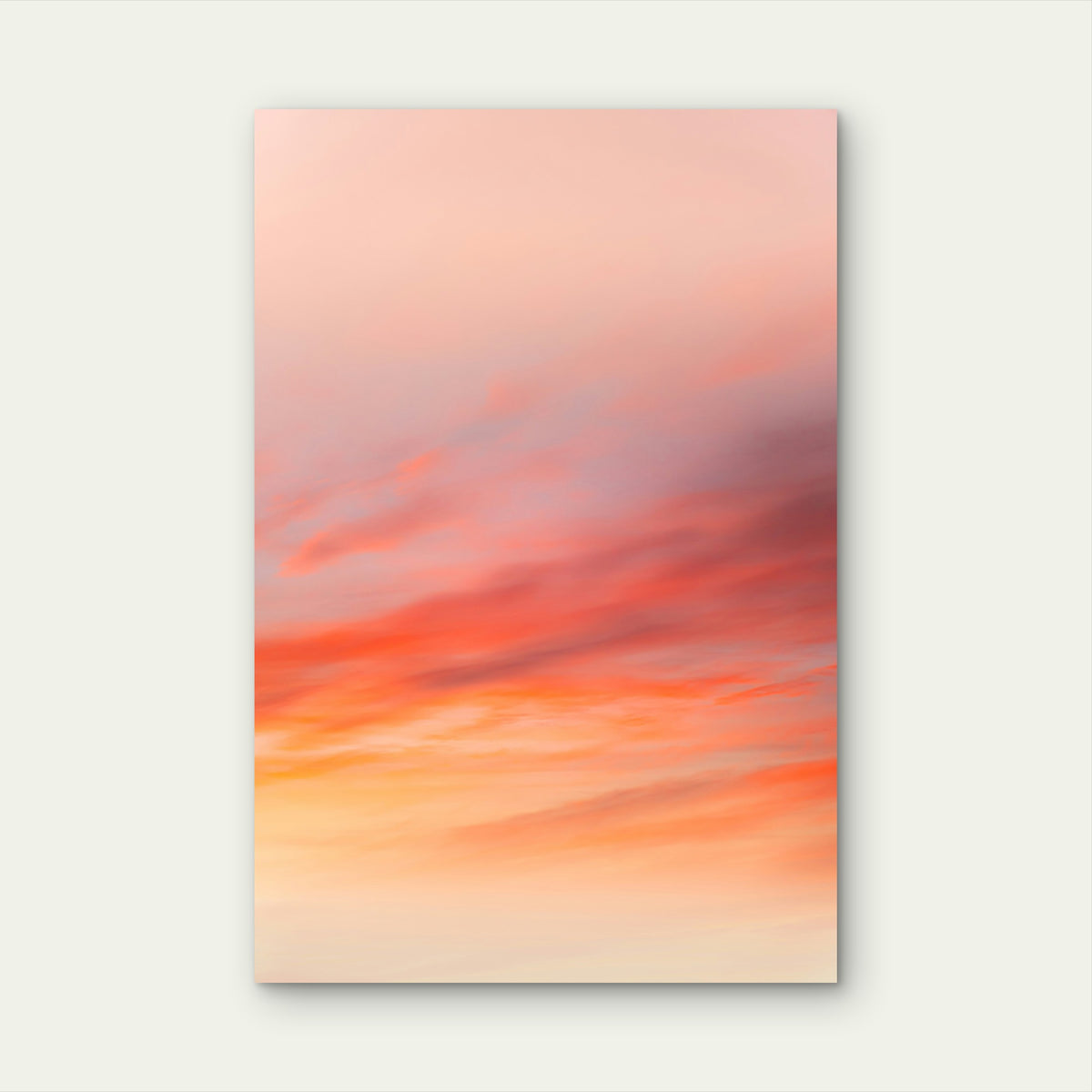 Vibrant Sunset Sky 60x90cm Metal Print Ready to Hang