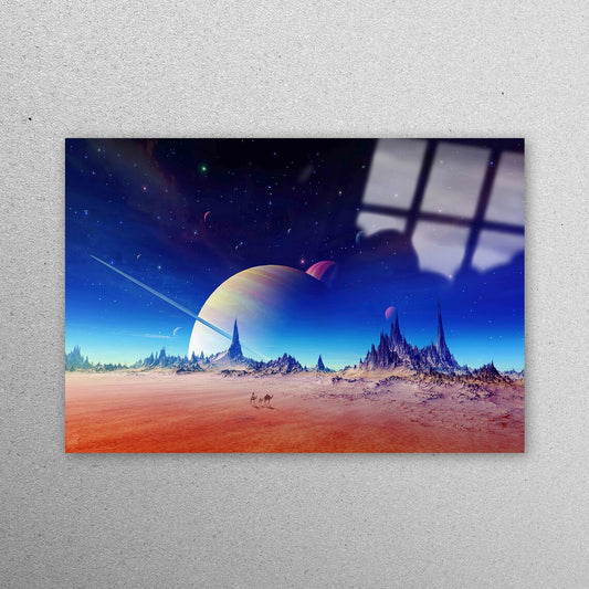 Planet Abstract Desert Acrylic Glass Print Tempered Glass Wall Art 100% Made in Australia Ready to Hang