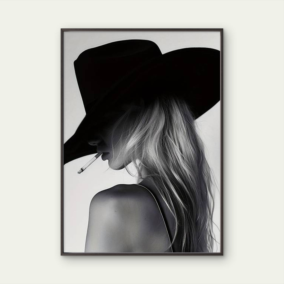 Western Cowgirl a Stylish Fashion Aesthetic Fashion Home Decor Premium Quality Poster Print Choose Your Sizes