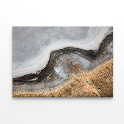 Kati Thanda - Lake Eyre, Aerial View, Abstract Print 100% Australian Made