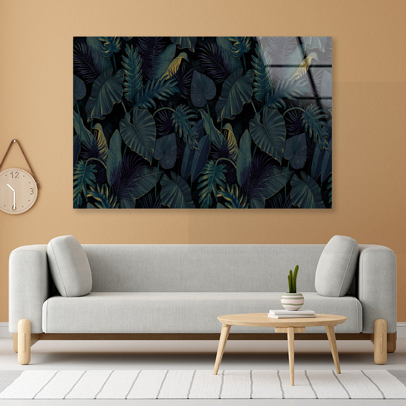 Painting of a Plant Feature Acrylic Glass Print Tempered Glass Wall Art 100% Made in Australia Ready to Hang