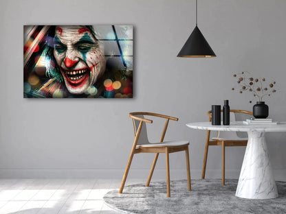 Joker Face Closeup UV Direct Aluminum Print Australian Made Quality