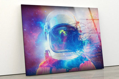 Astronaut Abstract 3D UV Direct Aluminum Print Australian Made Quality