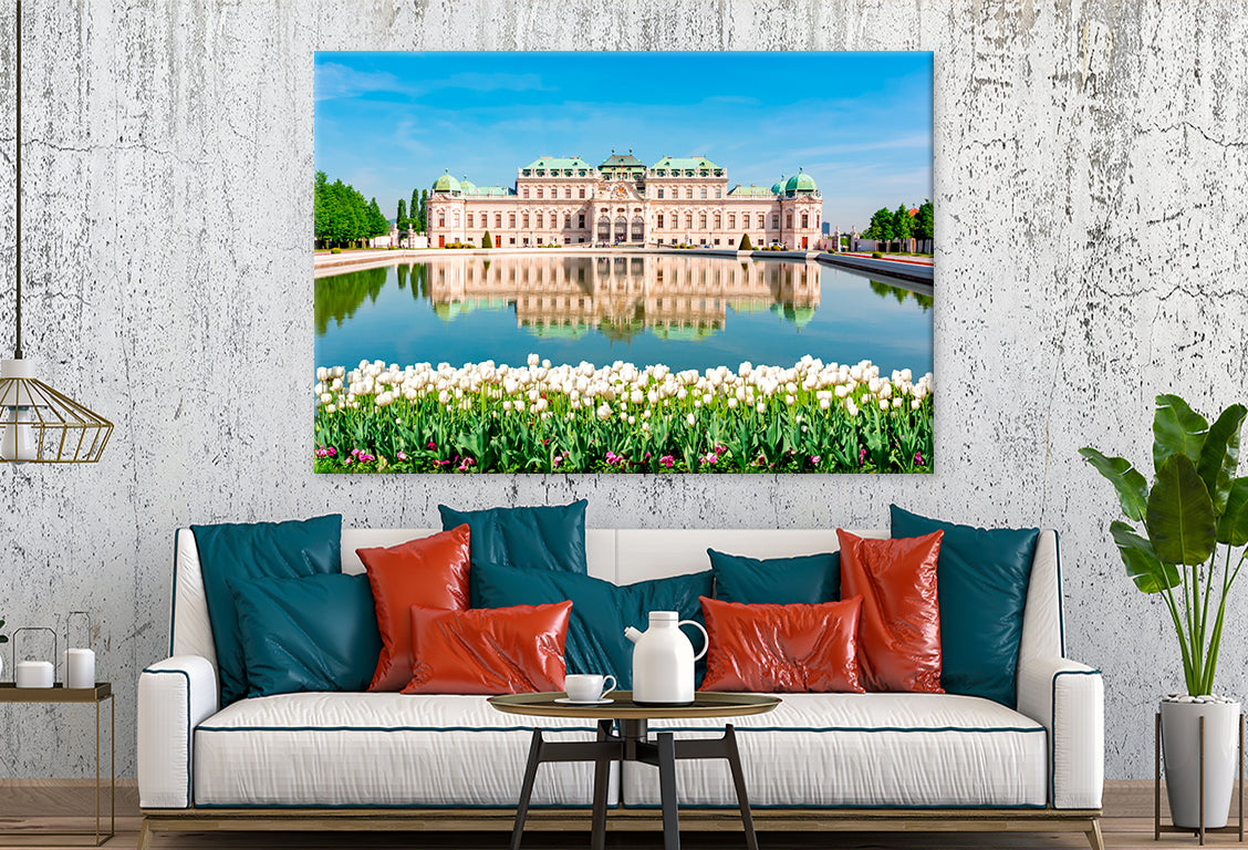 Upper Belvedere Palace in Spring Wall Art Decor 100% Australian Made