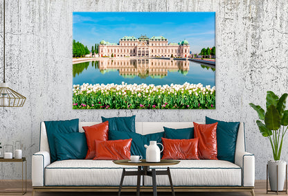 Upper Belvedere Palace in Spring Wall Art Decor 100% Australian Made