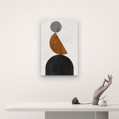 Abstract Geometric Shapes 60x90cm Metal Print Ready to Hang
