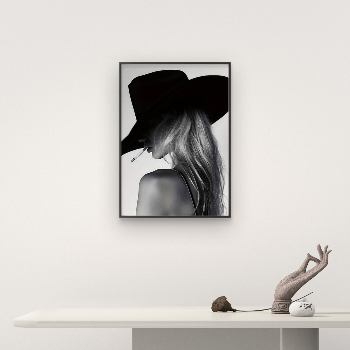 Western Cowgirl a Stylish Fashion Aesthetic Fashion Home Decor Premium Quality Poster Print Choose Your Sizes