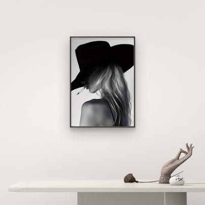 Western Cowgirl a Stylish Fashion Aesthetic Fashion Home Decor Premium Quality Poster Print Choose Your Sizes