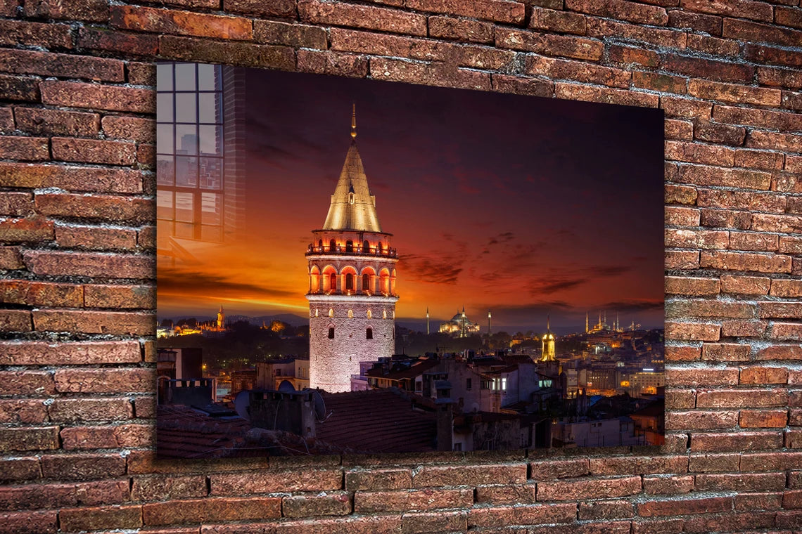 Galata Tower Istanbul UV Direct Aluminum Print Australian Made Quality