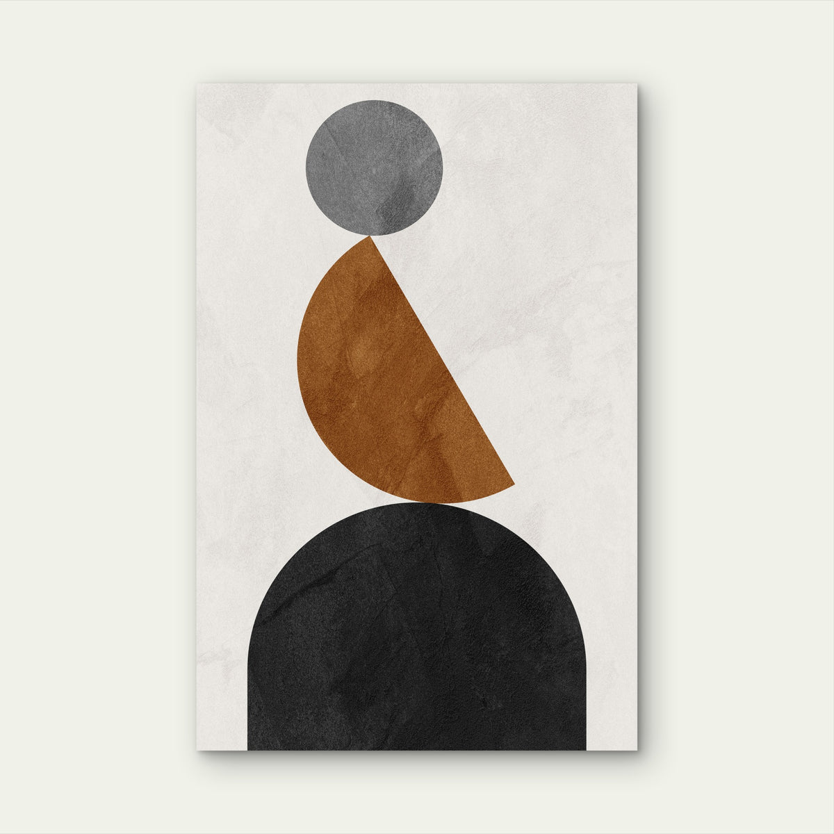 Abstract Geometric Shapes 40x60cm Metal Print Ready to Hang