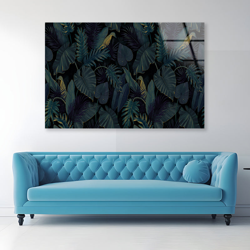 Painting of a Plant Feature Acrylic Glass Print Tempered Glass Wall Art 100% Made in Australia Ready to Hang