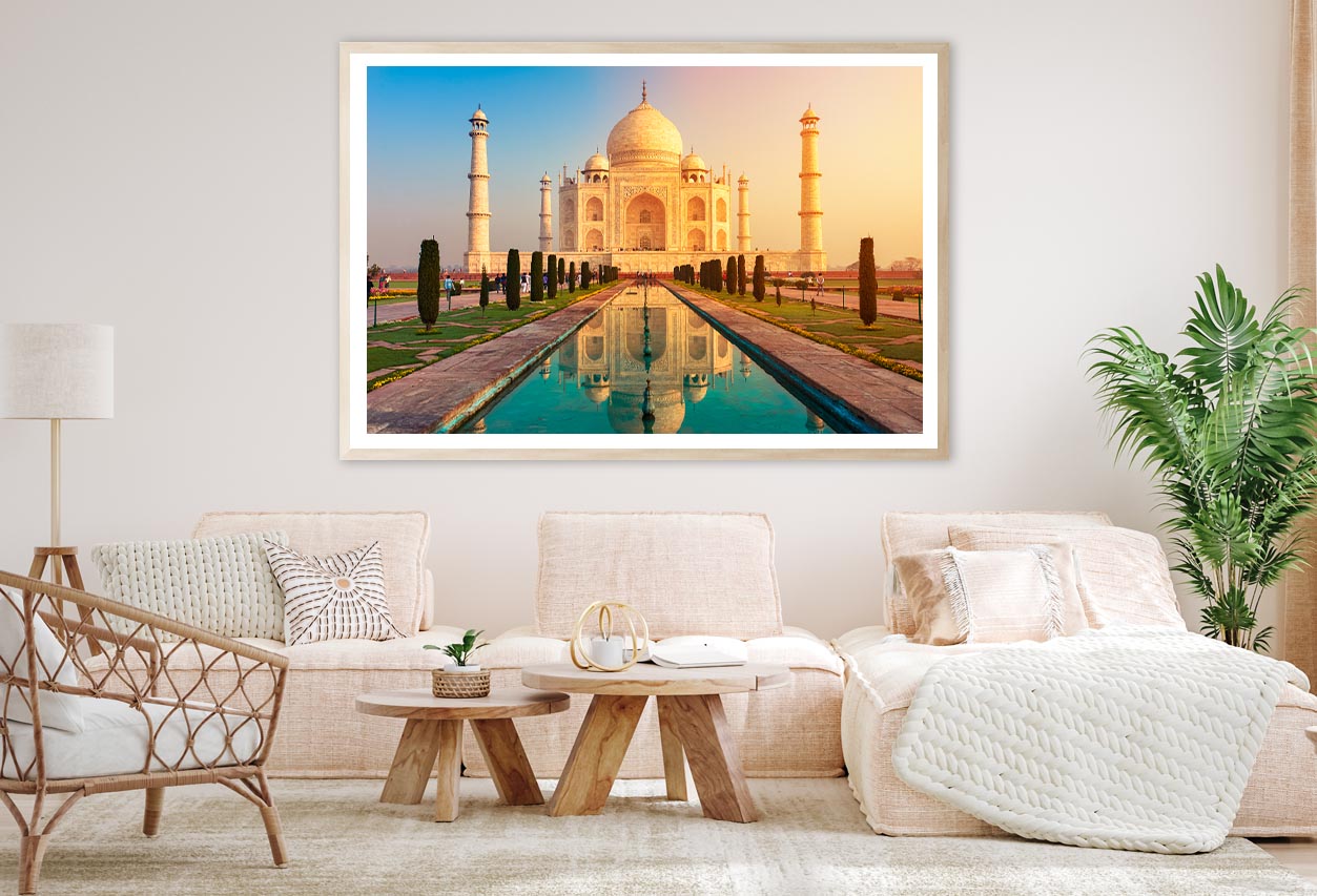 Taj Mahal Indian City of Agra Home Decor Premium Quality Poster Print Choose Your Sizes