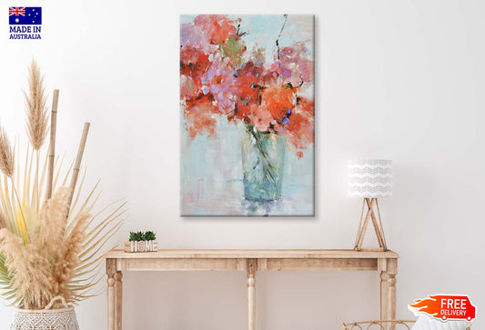 A Red Flower, Still Life, Painting Wall Art Limited Edition High Quality Print