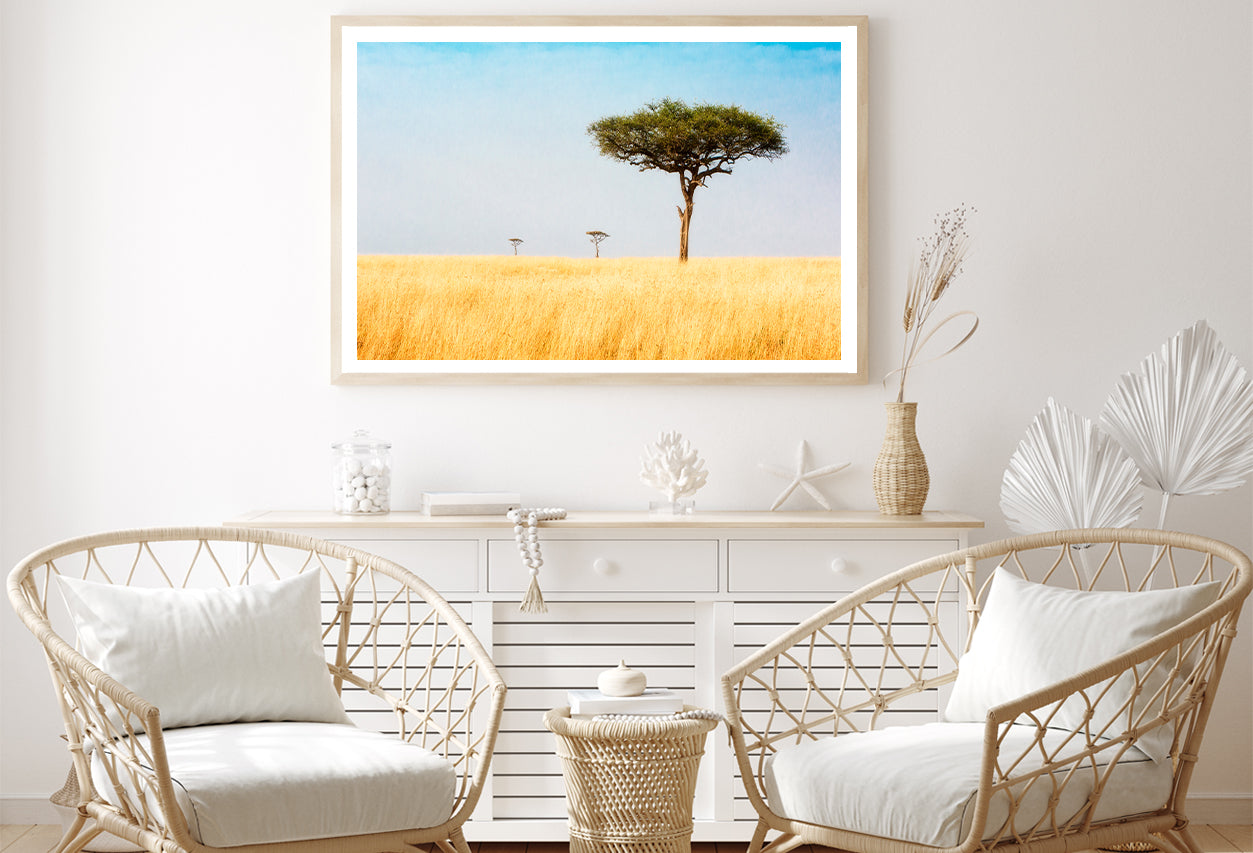 Trees in Grasslands of Kenya Africa Home Decor Premium Quality Poster Print Choose Your Sizes