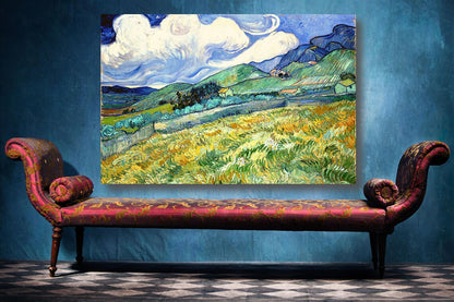 Vincent Van Gogh, Mountainous UV Direct Aluminum Print Australian Made Quality