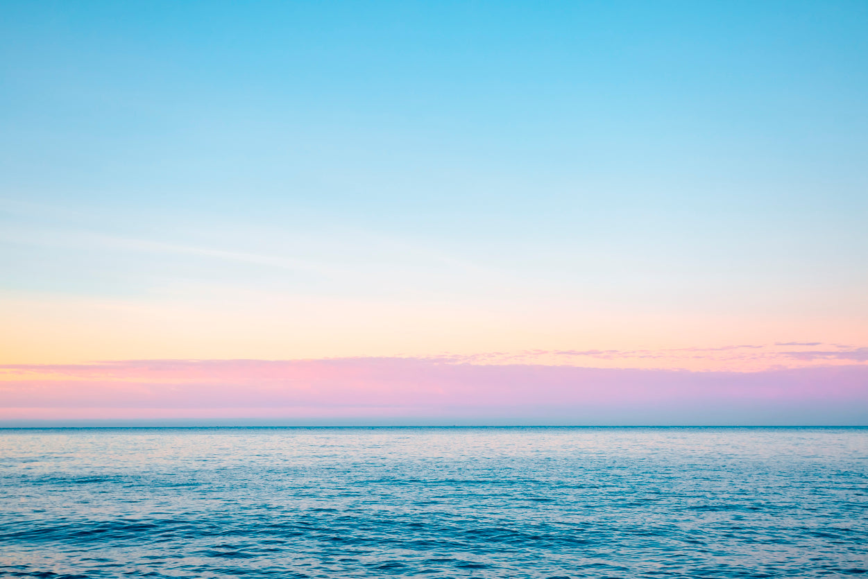 Calm Sea in Soft Morning Light Sicily Italy Europe 90x60cm Print 100% Australian Made