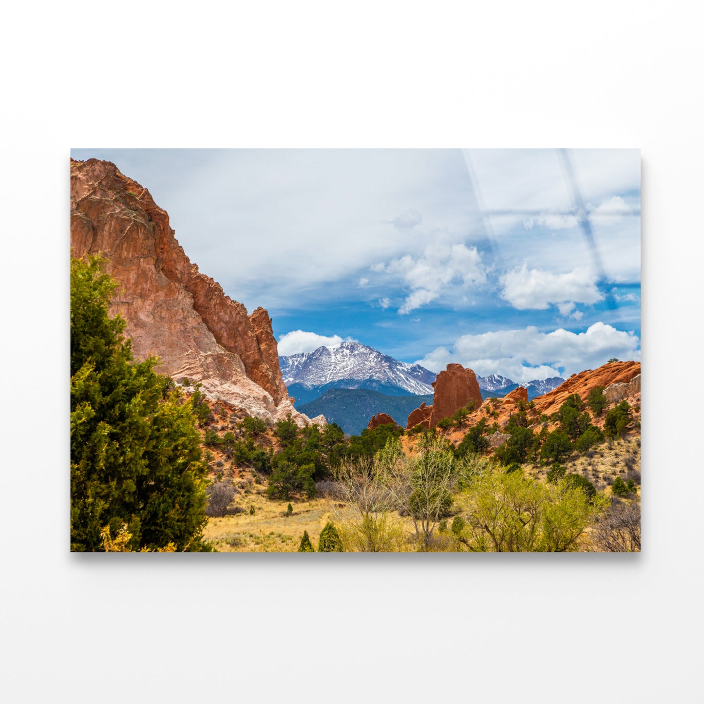 Pikes Peak Garden of The Gods USA Acrylic Glass Print Tempered Glass Wall Art 100% Made in Australia Ready to Hang